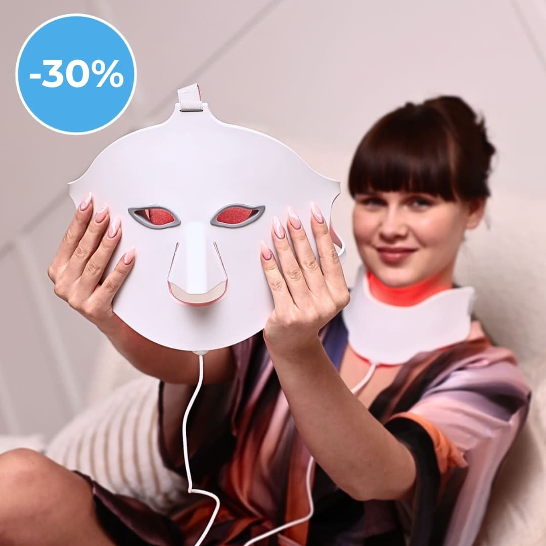 Glowskin Pro2 - Masque LED Haute Performance pour le Visage et le Cou